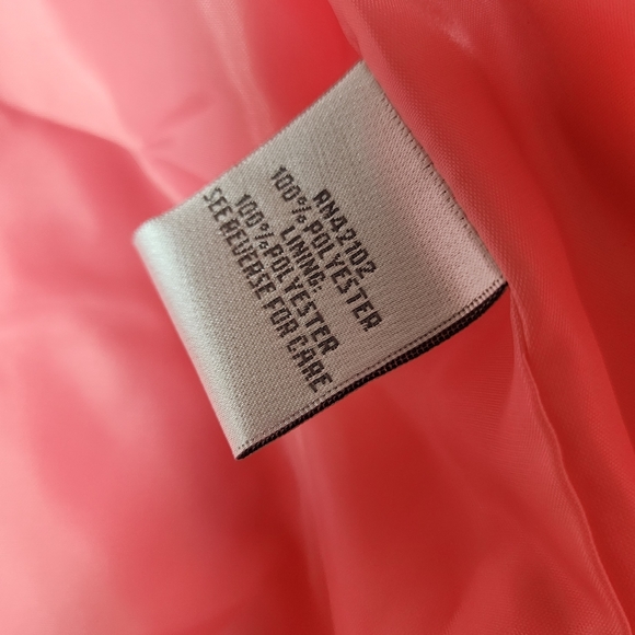 Dressbarn Faux Suede Pink Blazer Top Open Front Sequins Womens Medium NWT - Picture 6 of 8